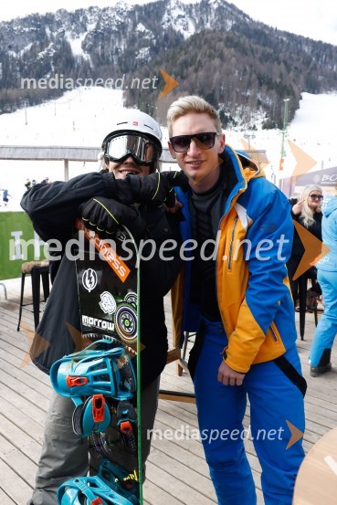  Bojan Cvjetićanin, Joker Out;  Blaž Gec, Zvita feltnaVIP smučanje z znanimi Slovenci