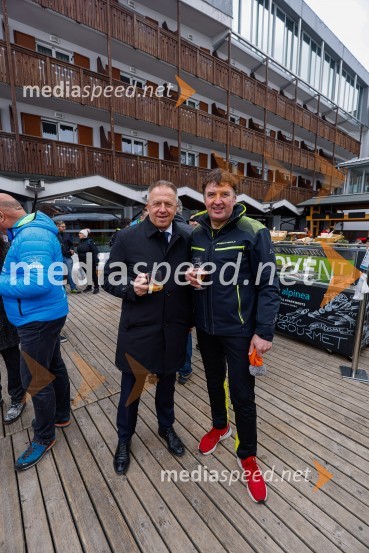  Zdravko Počivalšek, minister za gospodarski razvoj in tehnologijo;  Frenk Derenda, glasbenikVIP smučanje z znanimi Slovenci