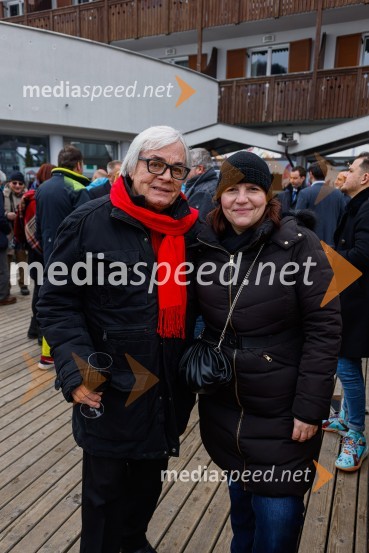  Lado  Leskovar, pevec in ambasador Unicef;  Teja Pelko, novinarka, Svet24VIP smučanje z znanimi Slovenci