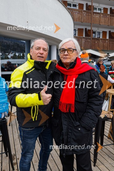  VIli Resnik, pevec;  Lado  Leskovar, pevec in ambasador UnicefVIP smučanje z znanimi Slovenci