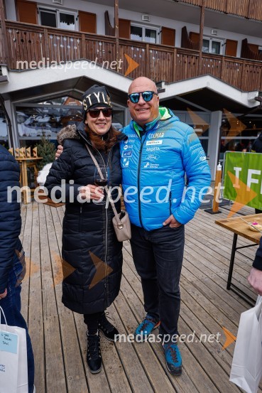  Maja Klančnik;  Iztok Klančnik, direktor Selectium Adriatics d.o.o., predsednik Zbora alpskih disciplin, Smučarska zveza SlovenijeVIP smučanje z znanimi Slovenci