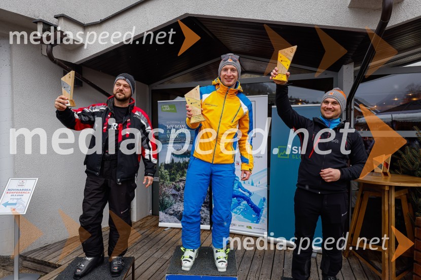  Matjaž Ravnikar, skupina Flirrt;  Blaž Gec, Zvita feltna;  Matic Leban, Zvita feltnaVIP smučanje z znanimi Slovenci