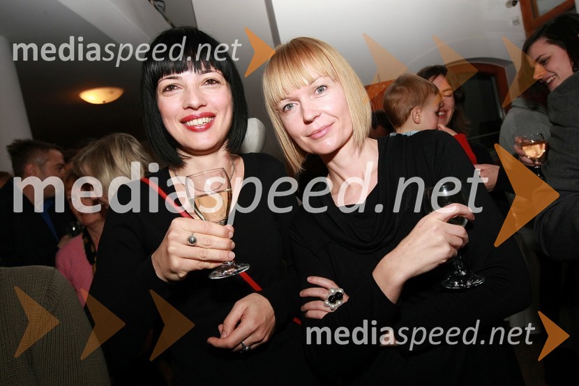 Jutka Király Meselič, odgovorna urednica tednika Népújság in Tanja Šimonka, direktorica Zavoda za kulturo in promocijo Lendava50 let radia MMR in 30 let TV oddaje Hidak - mostovi