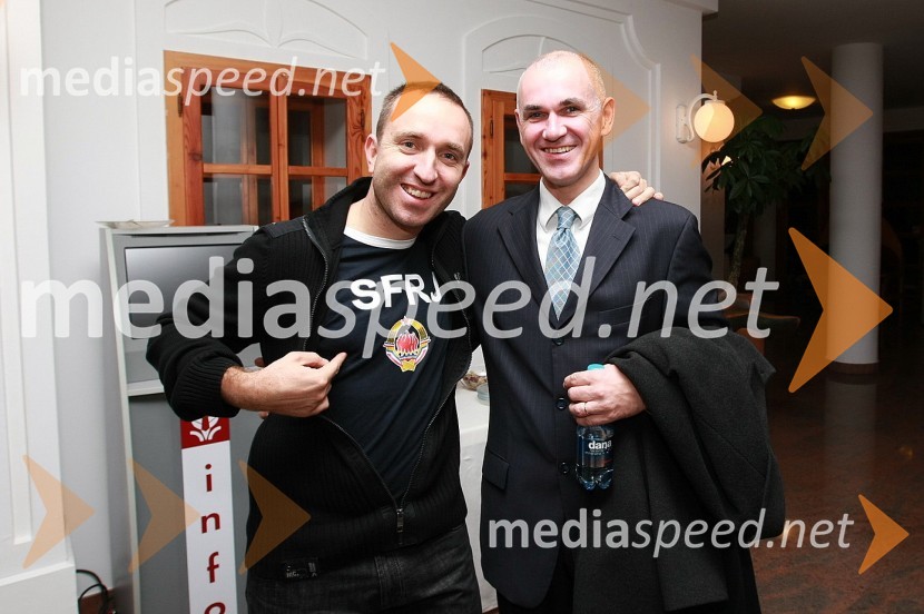 Borut Cvetko, fotograf in mag. Janez Žirovnik, svetovalec vlade50 let radia MMR in 30 let TV oddaje Hidak - mostovi