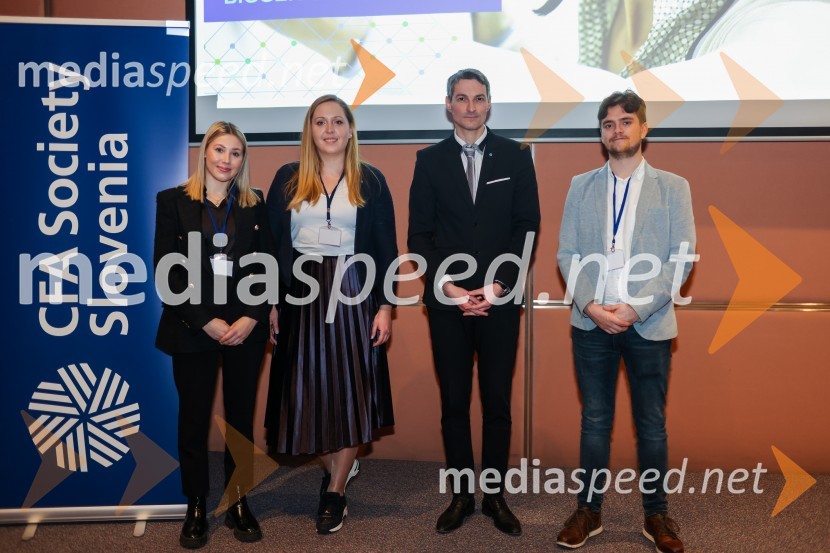  Katja Hrkač;  Tjaša Möderndorfer;  Bojan Ivanc, CFA, CAIA, član upravnega odbora društva CFA Slovenija in glavni ekonomist Analitike GZS, lokalni koordinator CFA Research Challenge 2022;  Primož DrevenšekCFA Institute Research Challenge 2022