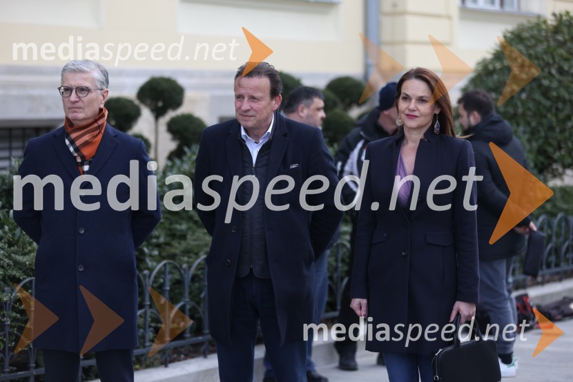  Franjo Bobinac, predsednik uprave Gorenje d.d., predsednik Rokometne zveze Slovenije;  Bojan Šrot, župan MO Celje;  Katarina Karlovšek, SBCOdštevalnik do EP v rokometu za ženske