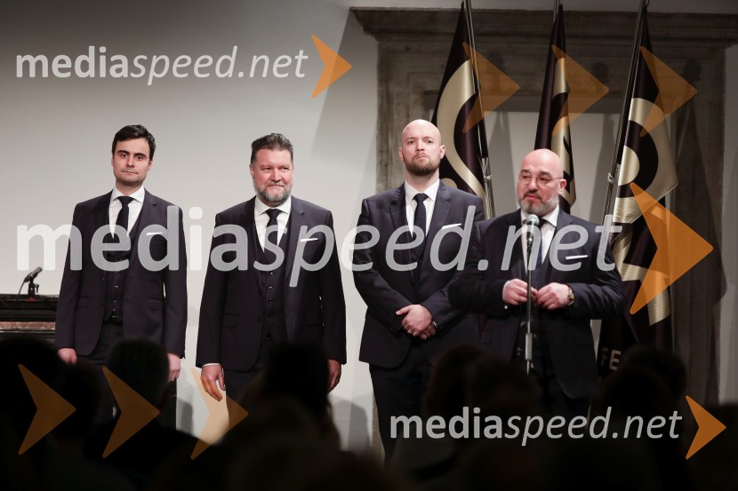  Rok Ferenčak, 1. tenor, Slovenski oktet;  Janko  Volčanšek, bas, Slovenski oktet;  David Jagodic, tenorist, Slovenski oktet;  Jože Vidic, operni pevec, bariton, Slovenski oktetJubilejnih 70 let Slovenskega okteta in Festivala Ljubljana