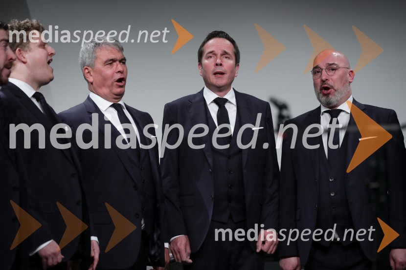  Andrej Oder, 1. tenor, Slovenski oktet;   Matej  Voje, bas, Slovenski oktet;  Janez Triler, 2. tenor, Slovenski oktet;  Jože Vidic, operni pevec, bariton, Slovenski oktetJubilejnih 70 let Slovenskega okteta in Festivala Ljubljana