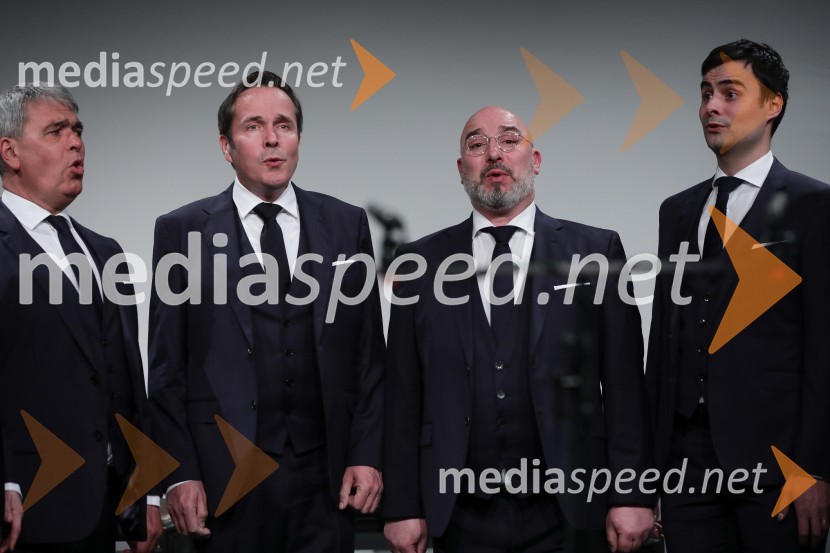   Matej  Voje, bas, Slovenski oktet;  Janez Triler, 2. tenor, Slovenski oktet;  Jože Vidic, operni pevec, bariton, Slovenski oktet;  Rok Ferenčak, 1. tenor, Slovenski oktetJubilejnih 70 let Slovenskega okteta in Festivala Ljubljana