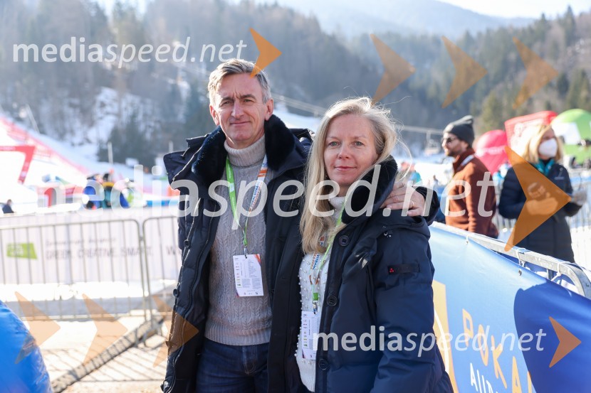  Marko  Lukić, lastnik in direktor družbe Lumar IG;  Alenka Lukić61. Pokal Vitranc, veleslalom sobota