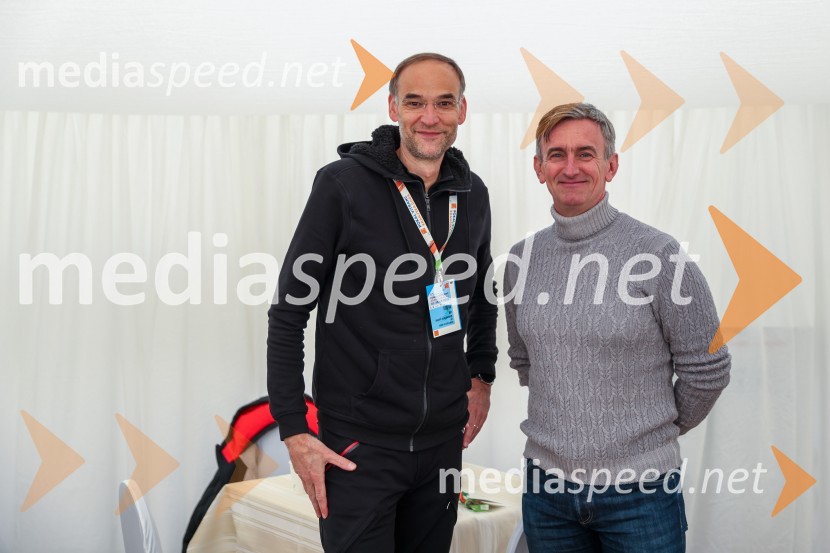  Aleksander Salkič, vodja službe za odnose z javnostmi Petrol;  Marko  Lukić, lastnik in direktor družbe Lumar IG61. Pokal Vitranc, veleslalom sobota