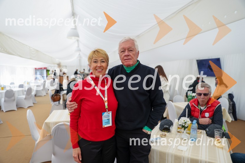  Alenka Vogrinec;  Tone Vogrinec, športni in smučarski funkcionar61. Pokal Vitranc, veleslalom sobota