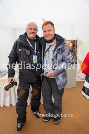  Srečko Medven, generalni sekretar pokala Vitranc;  Samo Pagon, vodja marketinga znamke Audi pri podjetju Porsche Slovenija d.o.o.61. Pokal Vitranc, veleslalom sobota