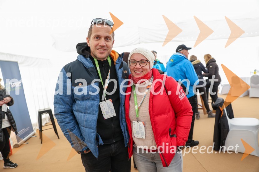  Jure Košir, nekdanji smučar;  Monika Povšič, vodja oddelka za tržno komuniciranje in upravljanje s sponzorstvi, marketing Generali61. Pokal Vitranc, veleslalom sobota