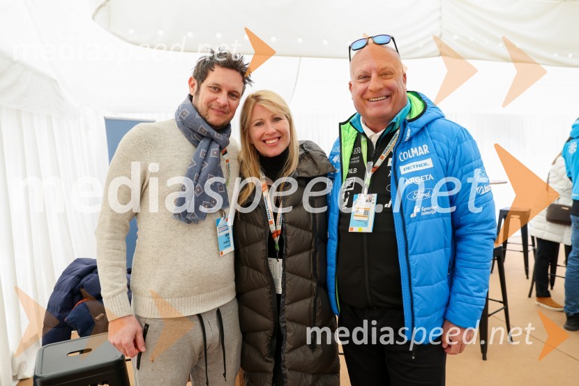  Matija Bitenc, član uprave Petrol;  Tanja Trpin;  Iztok Klančnik, direktor Selectium Adriatics d.o.o., predsednik Zbora alpskih disciplin, Smučarska zveza Slovenije61. Pokal Vitranc, veleslalom sobota