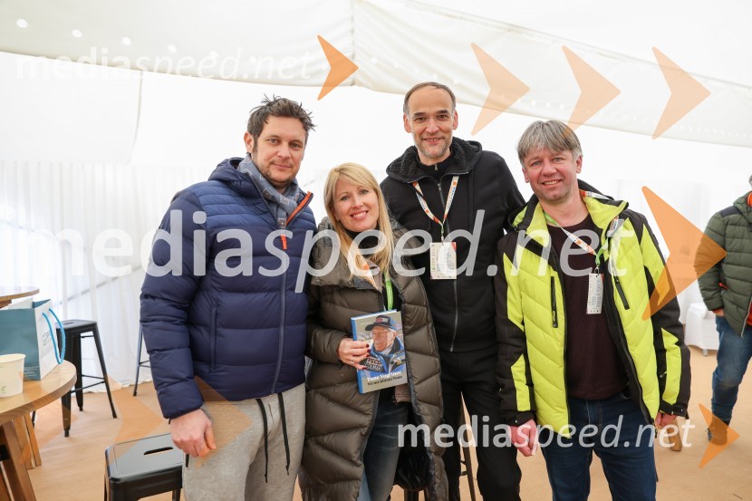  Matija Bitenc, član uprave Petrol;  Tanja Trpin;  Aleksander Salkič, vodja službe za odnose z javnostmi Petrol;  Jure Pezdirc, petrol61. Pokal Vitranc, veleslalom sobota