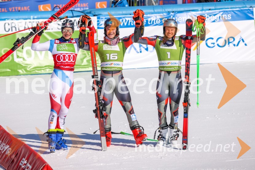  Marco Odermatt, smučar;  Lucas Braathen, smučar (Norveška);  Henrik Kristoffersen, smučar (Norveška)61. Pokal Vitranc, veleslalom sobota