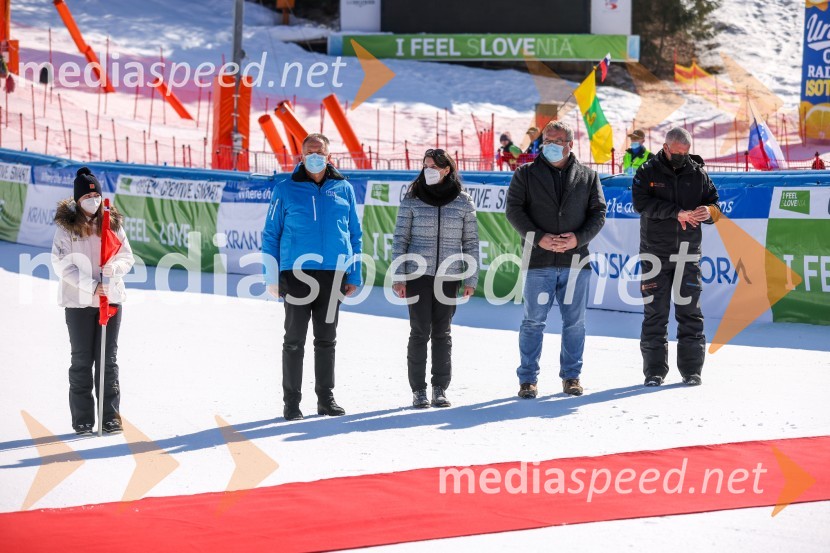  ... ;  Zdravko Počivalšek, minister za gospodarski razvoj in tehnologijo; dr. Simona Kustec, ministrica za izobraževanje, znanost in šport;  Janez Hrovat, župan občine Kranjska Gora;  Gregor Benedik, predsednik organizacijskega komiteja Pokala Vitranc61. Pokal Vitranc, veleslalom sobota