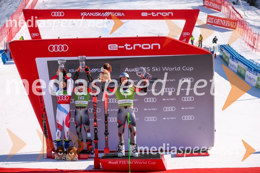  Marco Odermatt, smučar;  Lucas Braathen, smučar (Norveška);  Henrik Kristoffersen, smučar (Norveška)61. Pokal Vitranc, veleslalom sobota