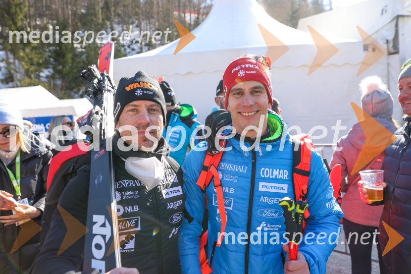  Rene Mlekuž, nekdanji smučar;  Žan Kranjec, smučar61. Pokal Vitranc, veleslalom sobota