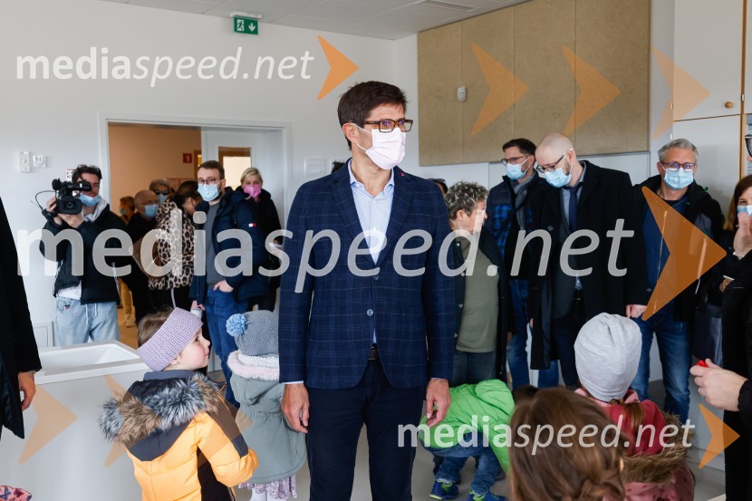  Matjaž Rakovec, župan Mestne občine KranjOdprtje novozgrajenega vrtca Biba v Bitnjah