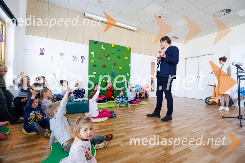  Matjaž Rakovec, župan Mestne občine KranjOdprtje novozgrajenega vrtca Biba v Bitnjah