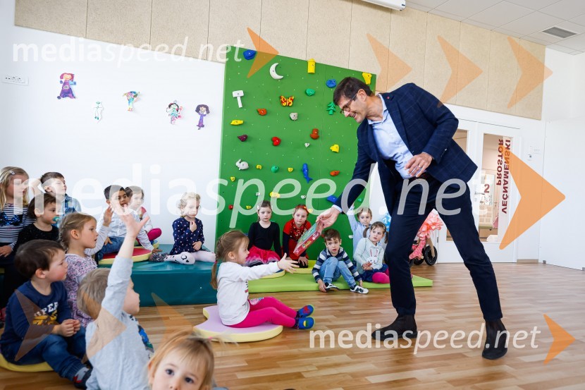  Matjaž Rakovec, župan Mestne občine KranjOdprtje novozgrajenega vrtca Biba v Bitnjah