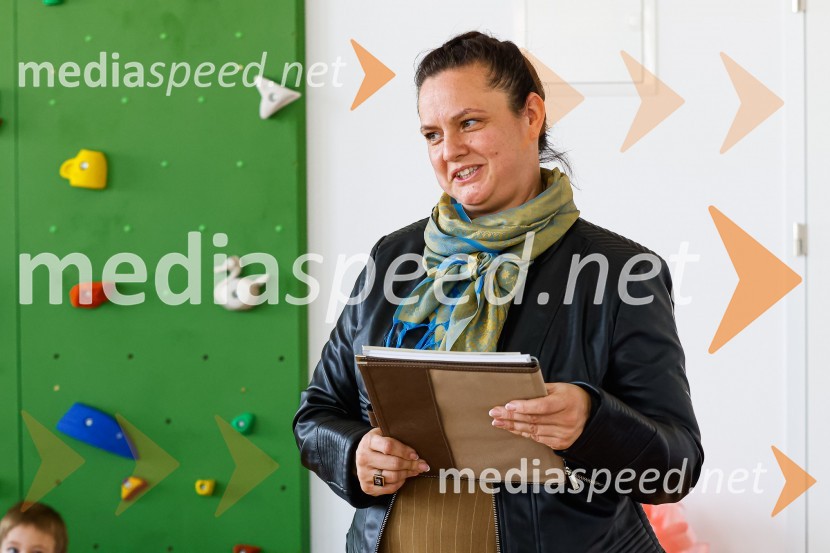  Urša Kejžar, v. d. ravnateljice Kranjskih vrtcevOdprtje novozgrajenega vrtca Biba v Bitnjah