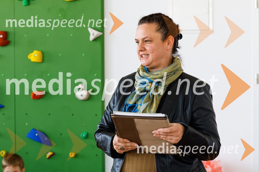  Urša Kejžar, v. d. ravnateljice Kranjskih vrtcevOdprtje novozgrajenega vrtca Biba v Bitnjah