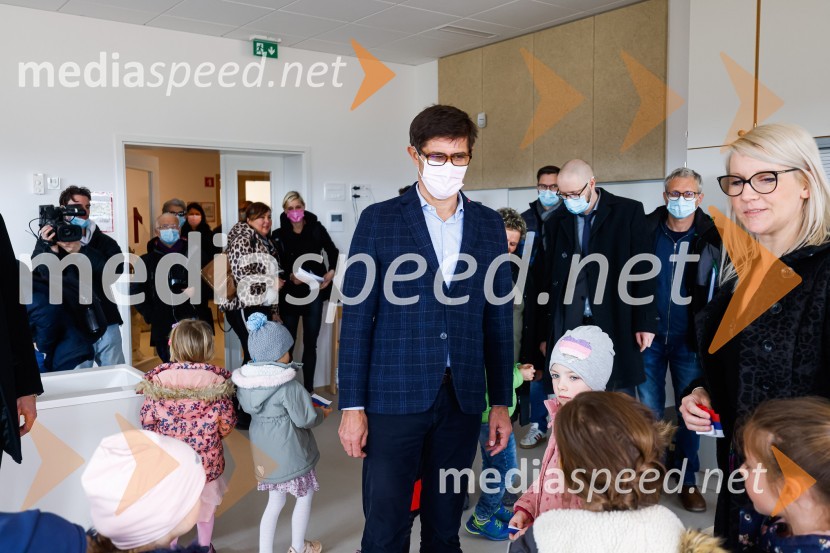  Matjaž Rakovec, župan Mestne občine KranjOdprtje novozgrajenega vrtca Biba v Bitnjah