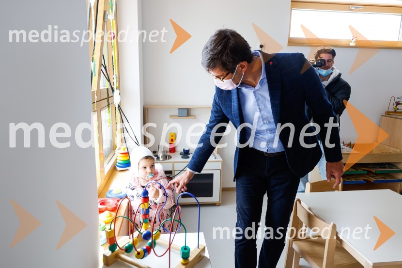  Matjaž Rakovec, župan Mestne občine KranjOdprtje novozgrajenega vrtca Biba v Bitnjah