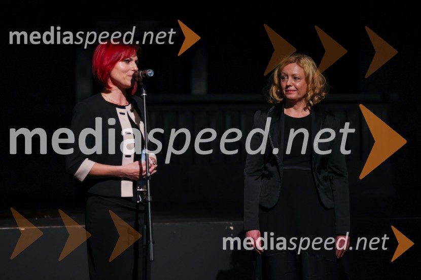  Breda Arnšek, podžupanja Mestne občine Celje; mag. Tina Kosi, upravnica SLG Celje30. Dnevi komedije, otvoritev v SLG Celje