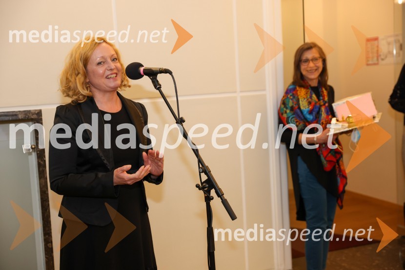 mag. Tina Kosi, upravnica SLG Celje30. Dnevi komedije, otvoritev v SLG Celje