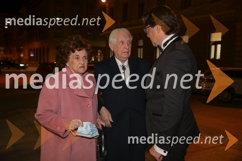  Majda Mihelčič;  Pavel Mihelčič, skladatelj;  Marko  Hribernik, dirigent, umetniški direktor opereFaust, premiera opere