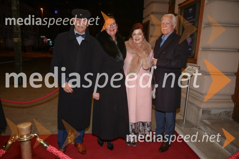  Frane Praprotnik, podjetnik;  Polona  Praprotnik;  Nena Kopčaver Guček;  Andrej Guček, zdravnikFaust, premiera opere