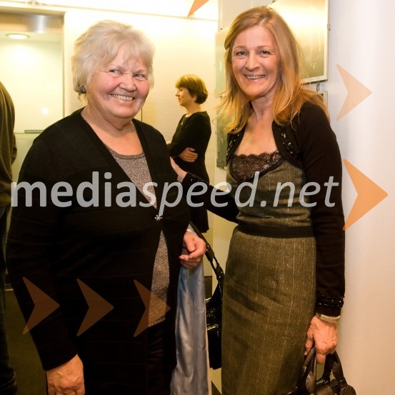 Mija Jankovič, žena župana Ljubljane Zorana Jankoviča z mamo župana Ljubljane, Zorana JankovičaPremiera predstave Sugar - Nekateri so za vroče