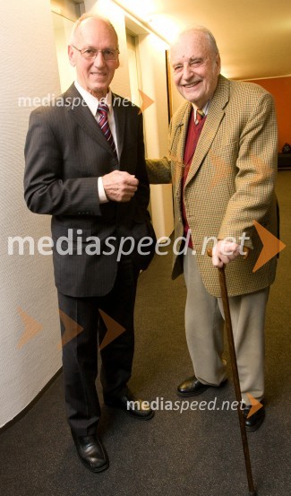 Miro Cerar, nekdanji gimnastičar in predsednik Olimpijske akademije ter ambasador za fair play in Žarko Petan, pisatelj in režiserPremiera predstave Sugar - Nekateri so za vroče