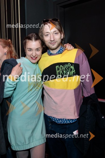  Liza Marijina, igralka;  Matic Hrovat, kostumografPrasica, premiera filma Tijane Zinajić