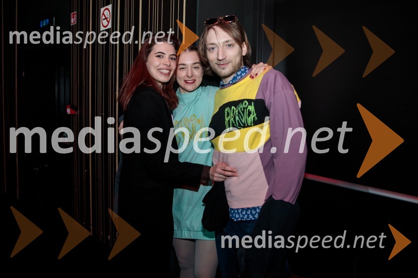  Anuša  Kodelja, igralka;  Liza Marijina, igralka;  Matic Hrovat, kostumografPrasica, premiera filma Tijane Zinajić