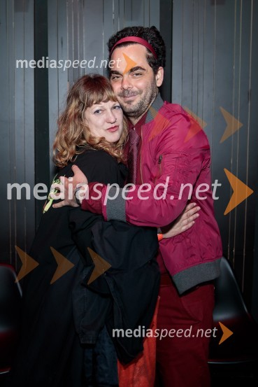  Tijana Zinajić, režiserka, igralka;  Tosja Flaker Berce, filmski režiser, igralecPrasica, premiera filma Tijane Zinajić