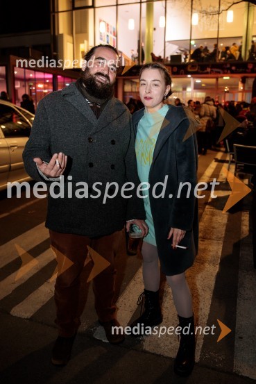   Jure Novak, režiser, direktor, Prešernovo gledališče Kranj;  Liza Marijina, igralkaPrasica, premiera filma Tijane Zinajić