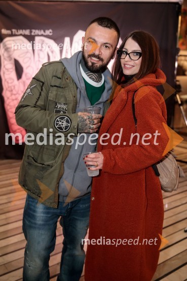  Gianni Poposki, skupina Noctiferia;  Zarja  Predin, stilistka in kostumografinjaPrasica, premiera filma Tijane Zinajić