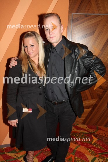 Nika Marolt, organizatorka zabavnega programa v igralniško-zabaviščnem centru Mond in Tomica Petrović, Severinin manegerSeverina, koncert v Mondu