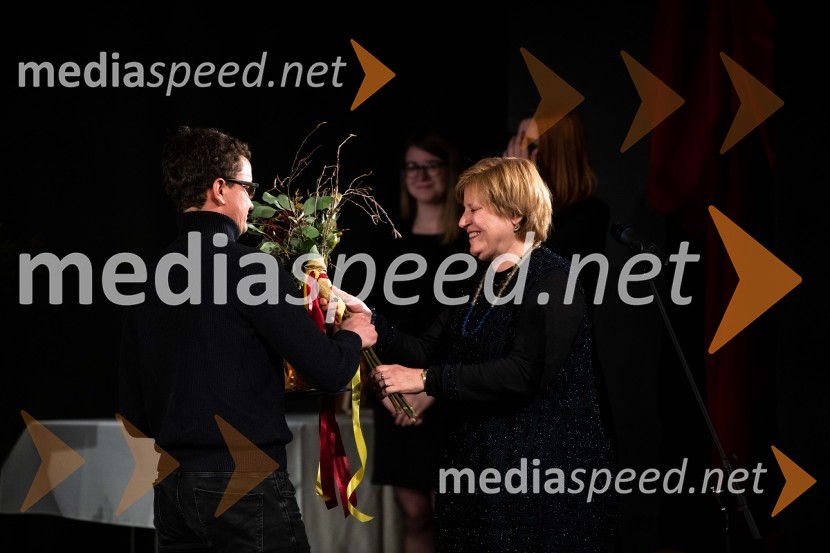  Juš A. Zidar, režiser;  Tina Mahkota, prevajalka30. Dnevi komedije, zaključek v SLG Celje