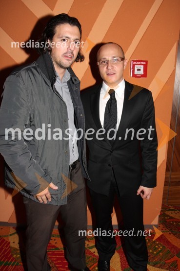 Zlatko Zahovič, športni direktor NK Maribor in Gregor Jeza, predsednik uprave Hit Šentilj d.d.Severina, koncert v Mondu