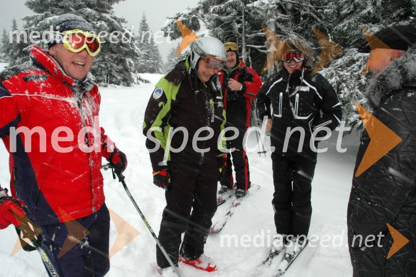 ..., ..., ..., Franjo Herlah, direktor podjetja Herlah in Marjan Gaberšek, organizator1. VIP CUP UNITUR 2008