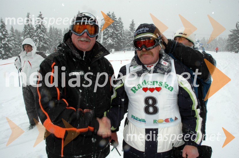 ..., Jože Ograjenšek, sekretar Smučarsko skakalnega kluba Velenje in vodja tekmovanja in Bruno Gričar, predsednik uprave skupine TOM1. VIP CUP UNITUR 2008