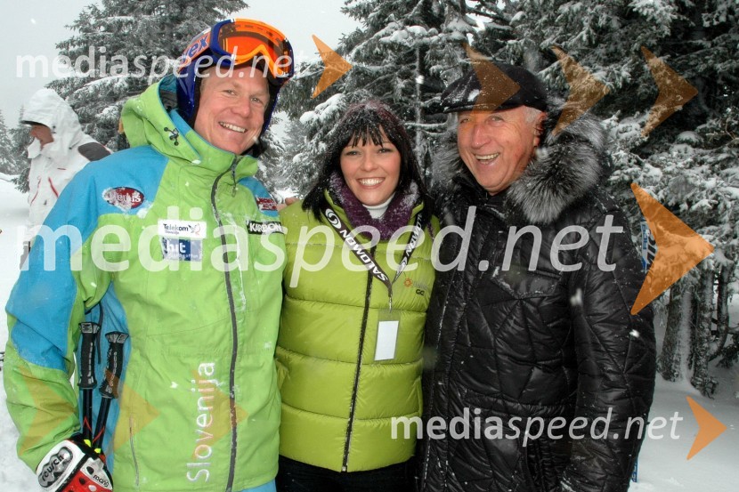 Bernard Vajdič, alpski smučar, Pohorska Vila in Marjan Gaberšek, organizator1. VIP CUP UNITUR 2008