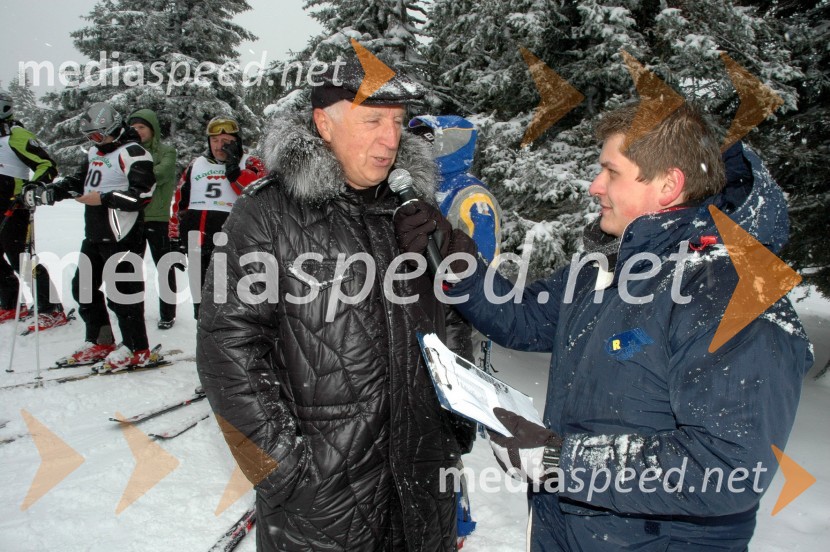 Marjan Gaberšek, organizator in ..., moderator radia Rogla1. VIP CUP UNITUR 2008