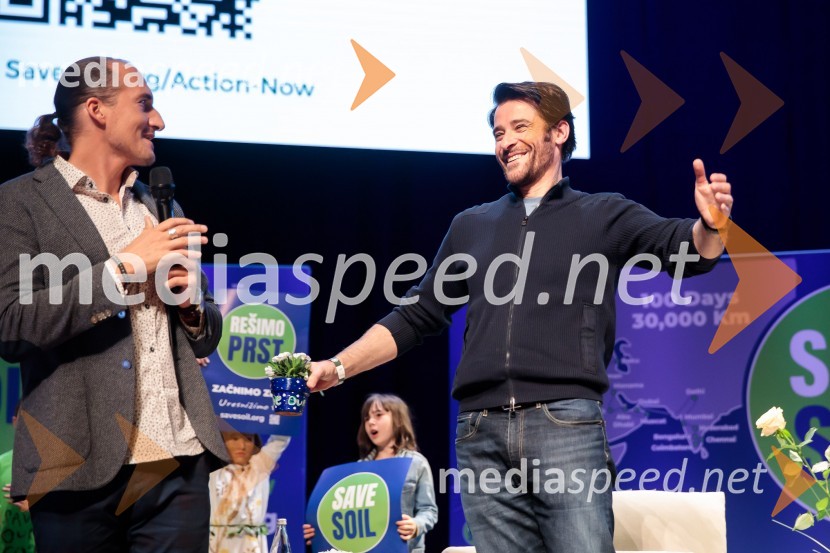  Vid  Valič, stand-up komik, voditelj;  Goran Višnjić, hrvaško ameriški filmski igralecSadhguru v Sloveniji, predavanje Rešimo prst (Save Soil)